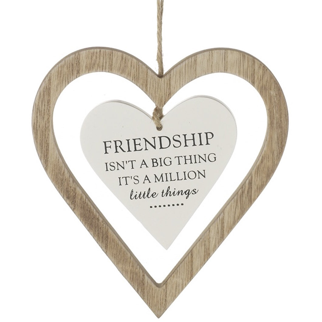 Friendship Hanging Heart Decoration