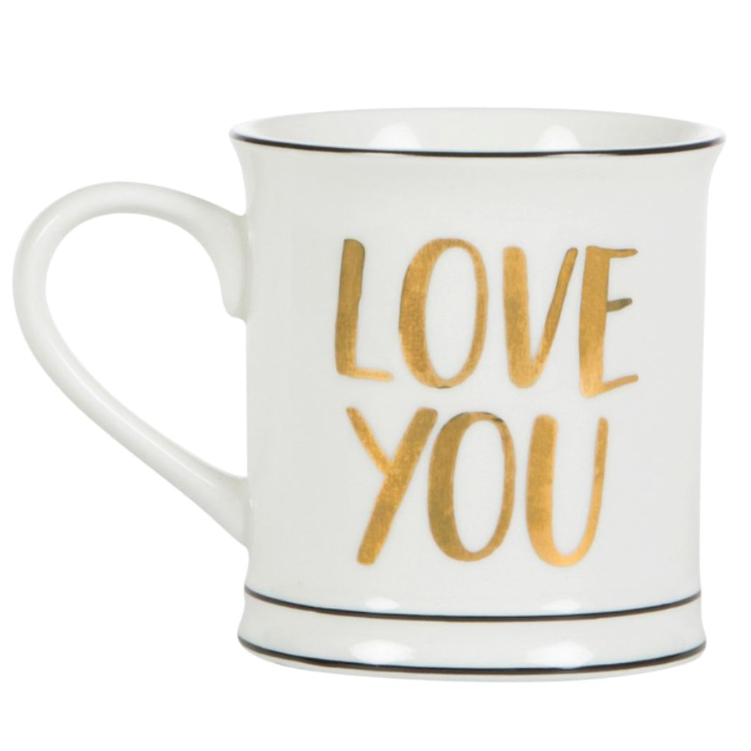 Gold Love You Mug