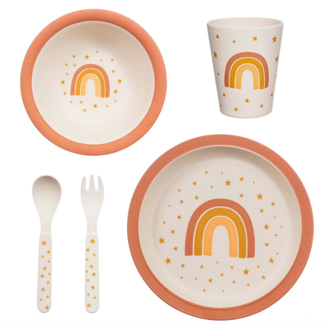 Earth Rainbow Bamboo Tableware Set