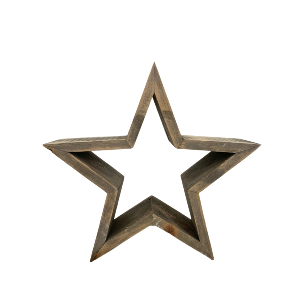 Rustic Wooden Star, 23cm