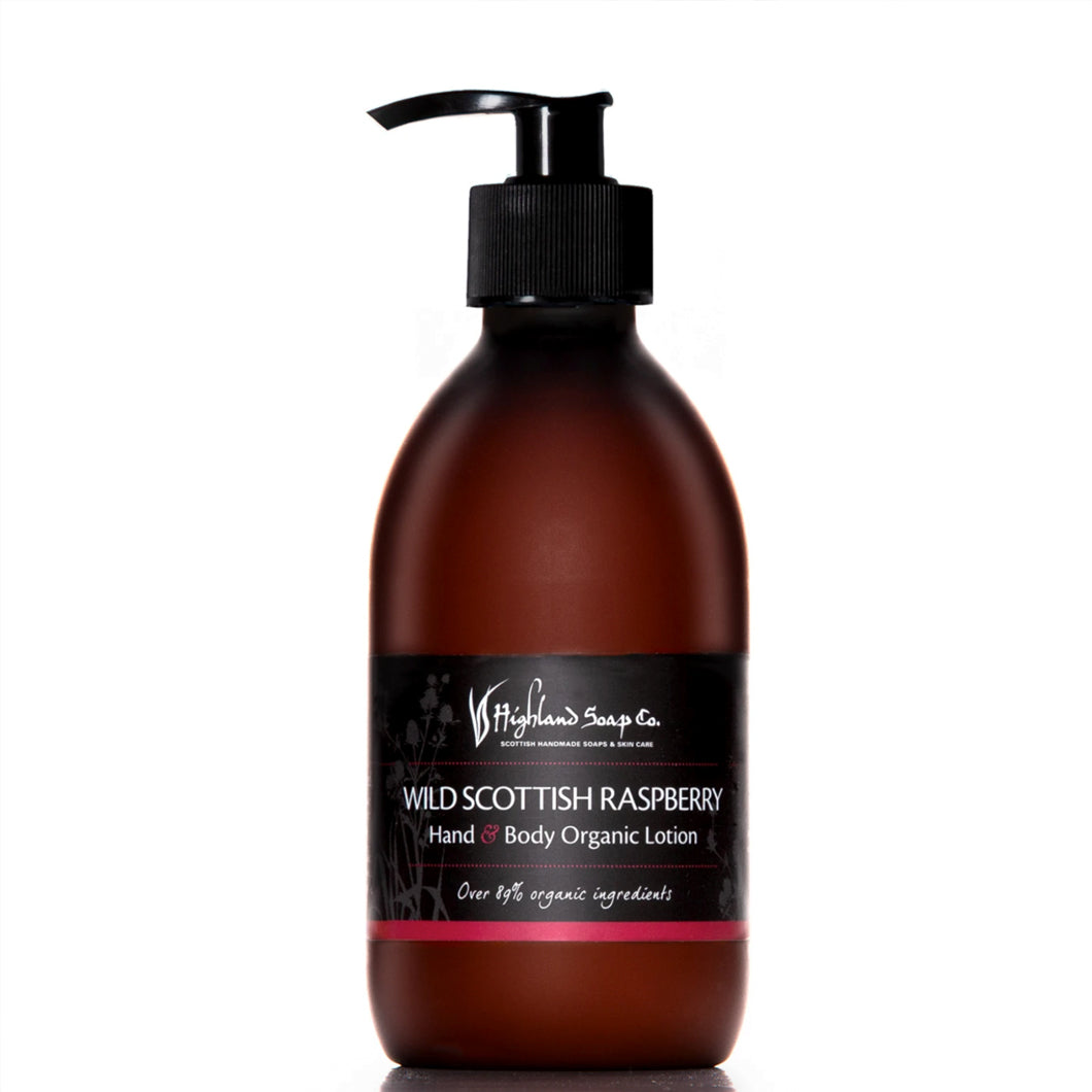Wild Scottish Raspberry Organic Hand & Body Lotion 300ml