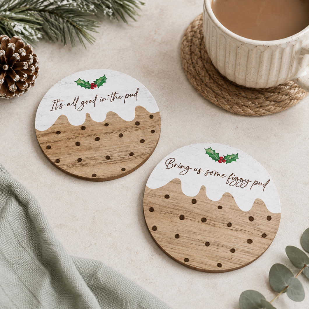 Christmas Pudding Coaster
