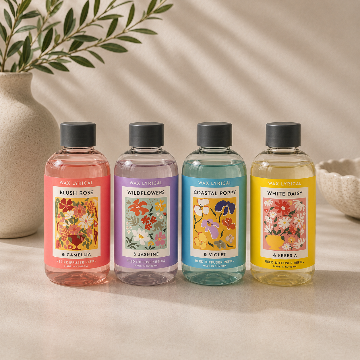 Coastal Poppy & Violet 200ml Reed Diffuser Refill