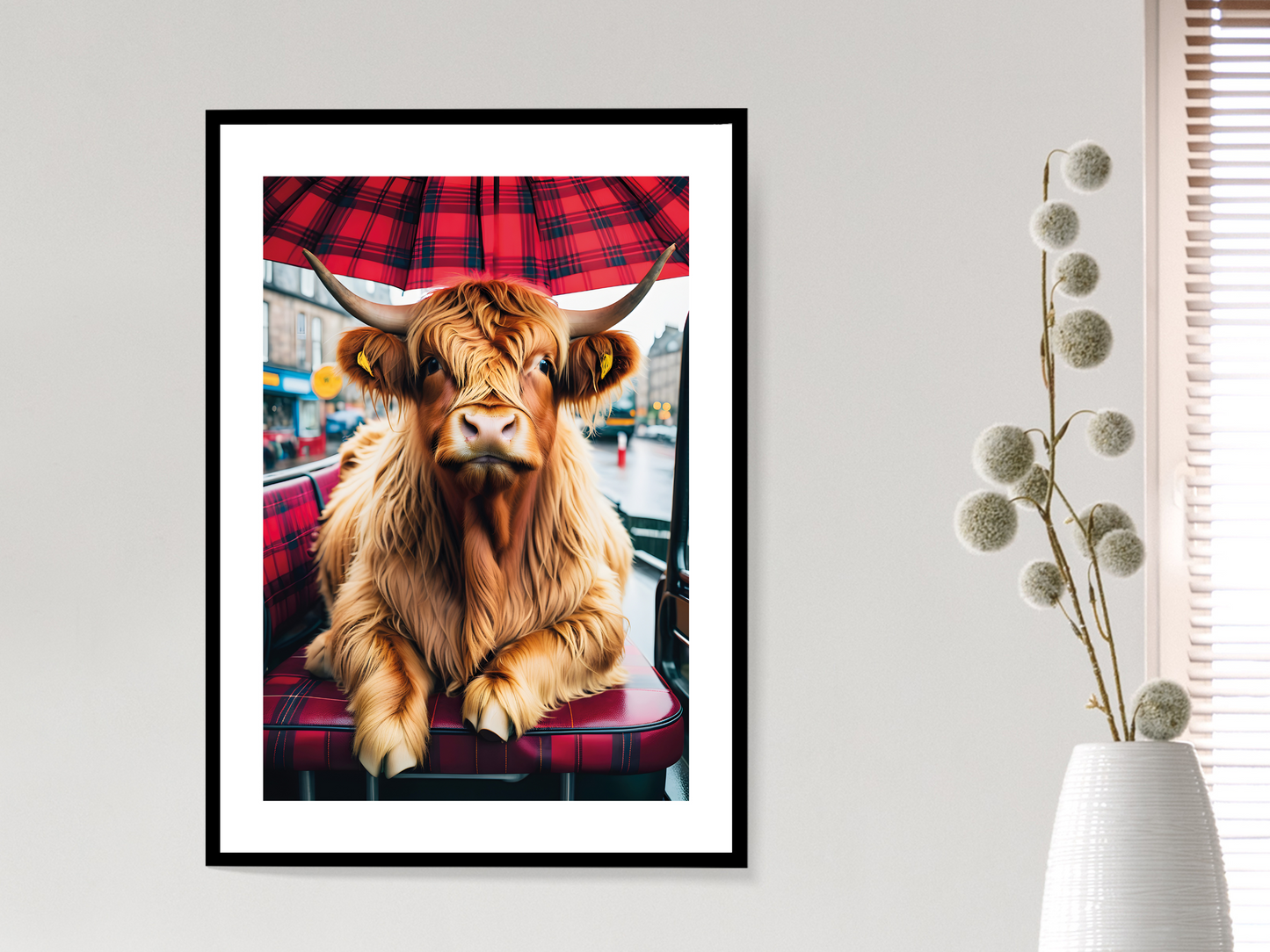 Highland Cow - Tartan City Bus