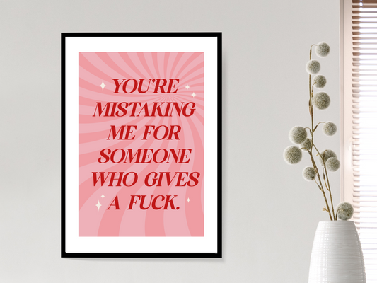Explicit Mistakes Print | Motivational Quote Poster