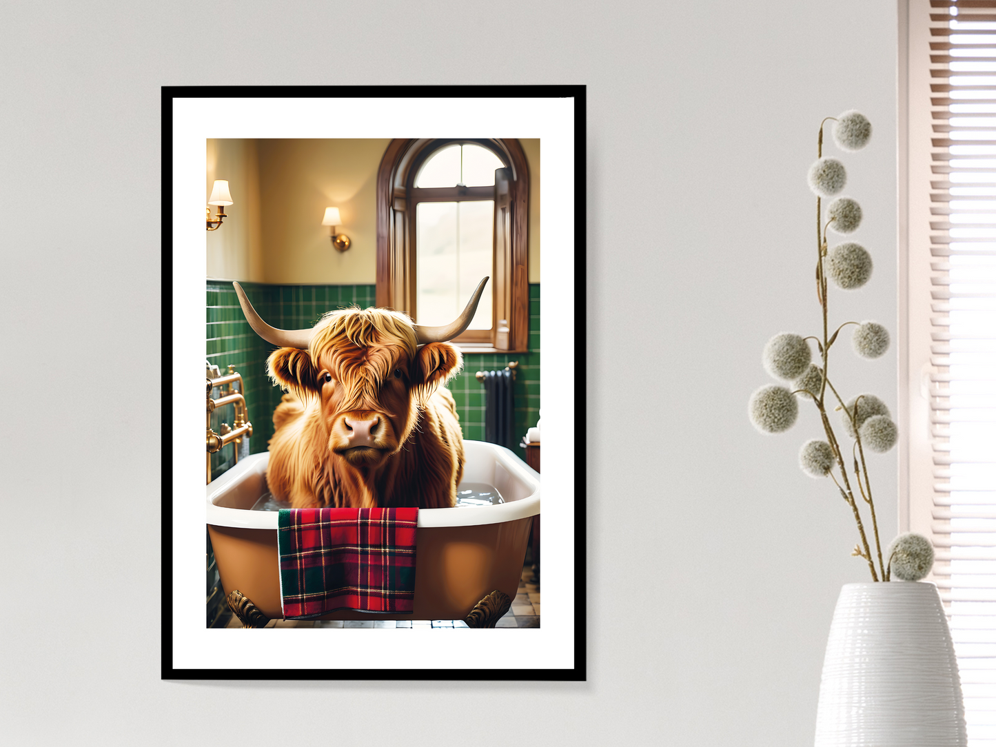 Highland Cow - Tartan Bath