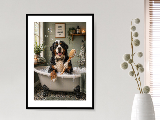 Bernese Mountain Dog In Bath