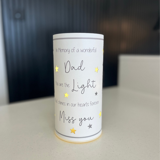Dad Remembrance LED Lantern