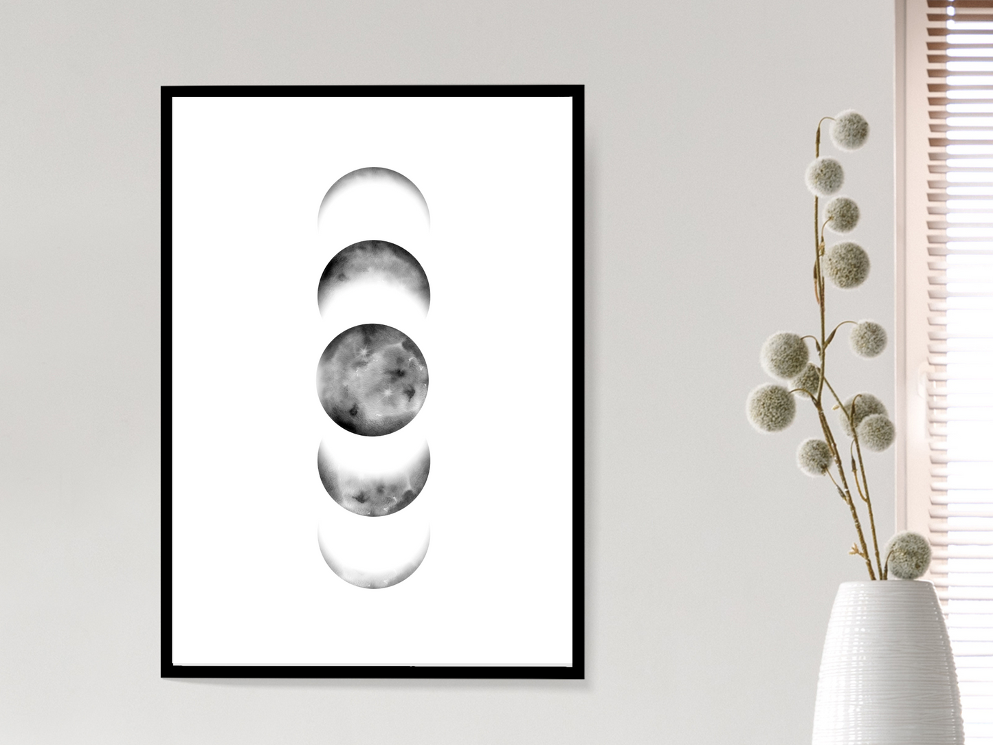 Moon Phases Print | Celestial Poster
