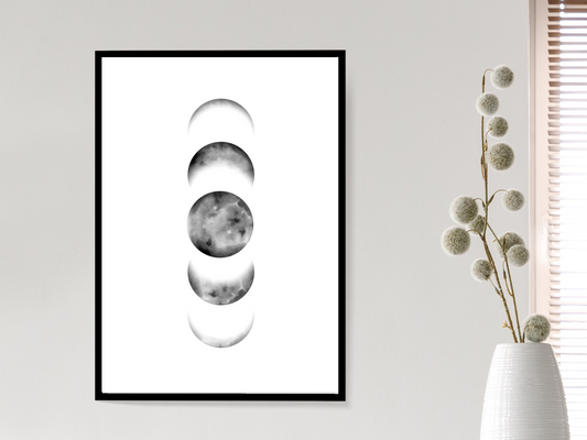 Moon Phases Print | Celestial Poster
