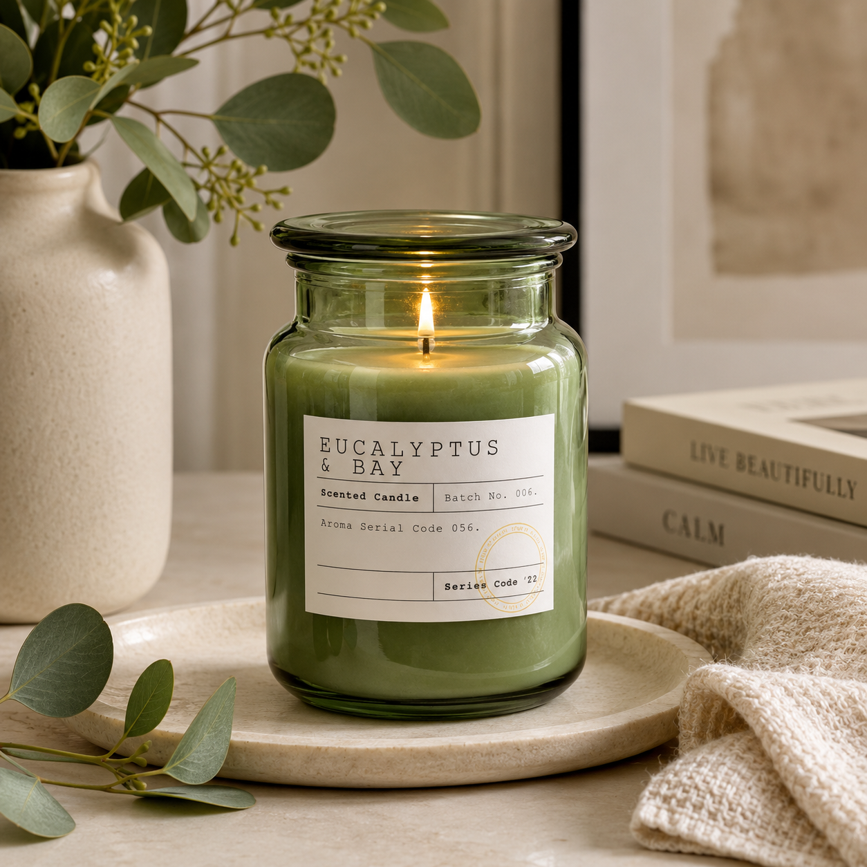 Eucalyptus & Bay Apothecary Candle | Large