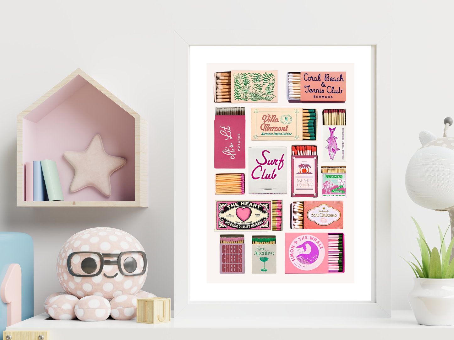Vintage Preppy Matches | Fun Print