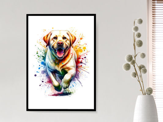 Watercolour Labrador Art
