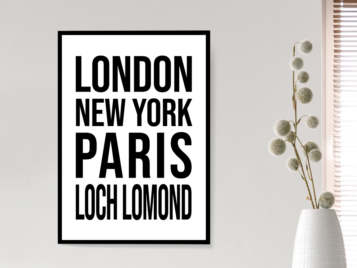 Loch Lomond Bold Print