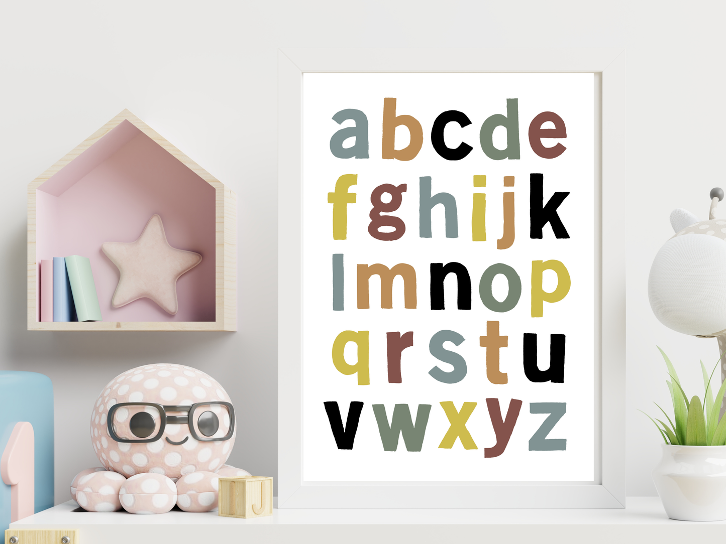 Watercolour Alphabet Darker