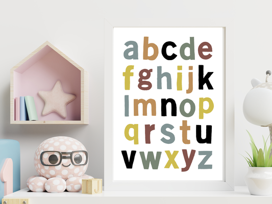 Watercolour Alphabet Darker
