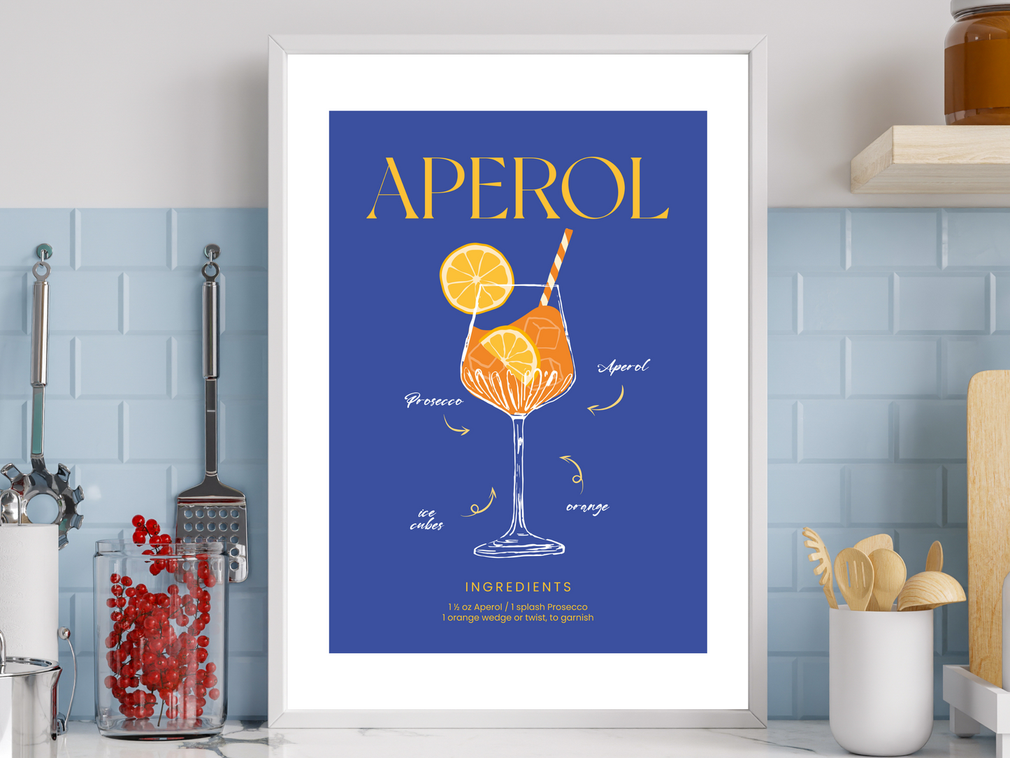 Aperol Blue Cocktail