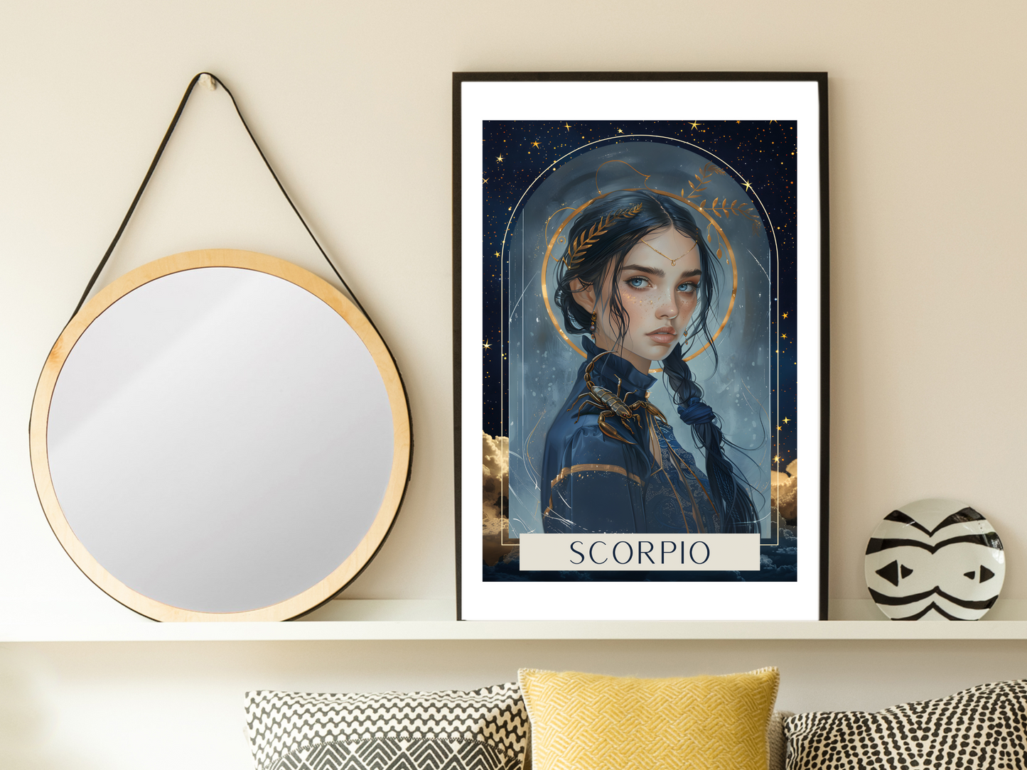 Scorpio Zodiac Tarot Print | Astrology Poster