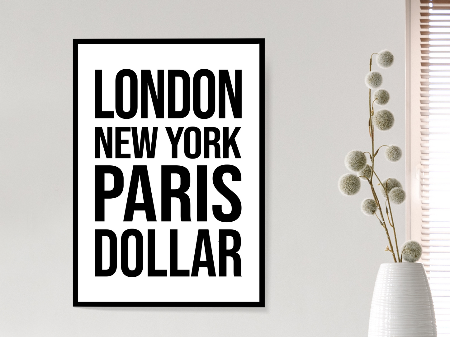 Dollar Bold Print