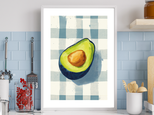 Gingham Avocado