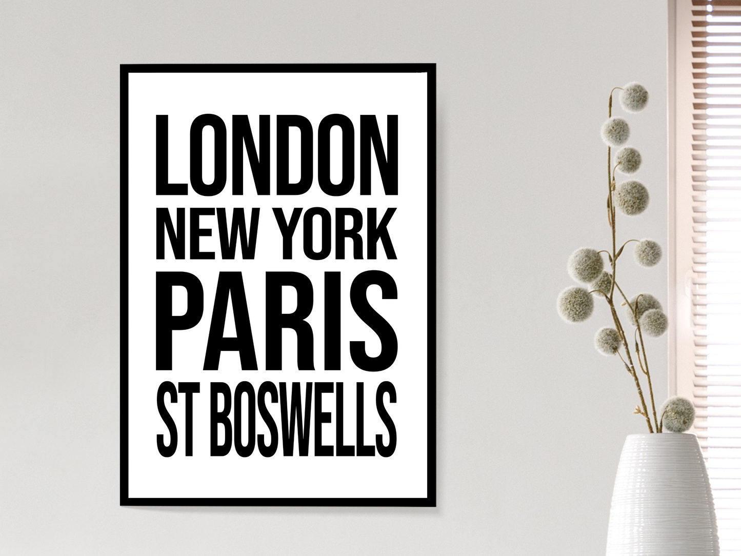 St Boswells Bold Print
