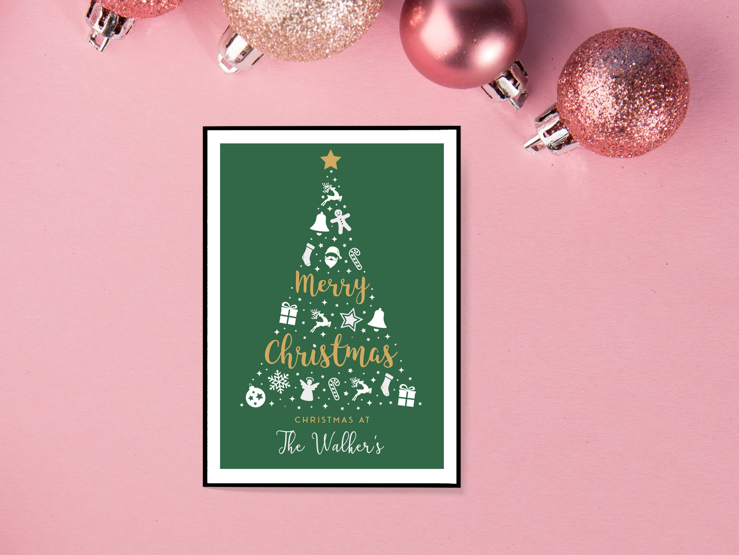 Green Christmas Tree Personalised