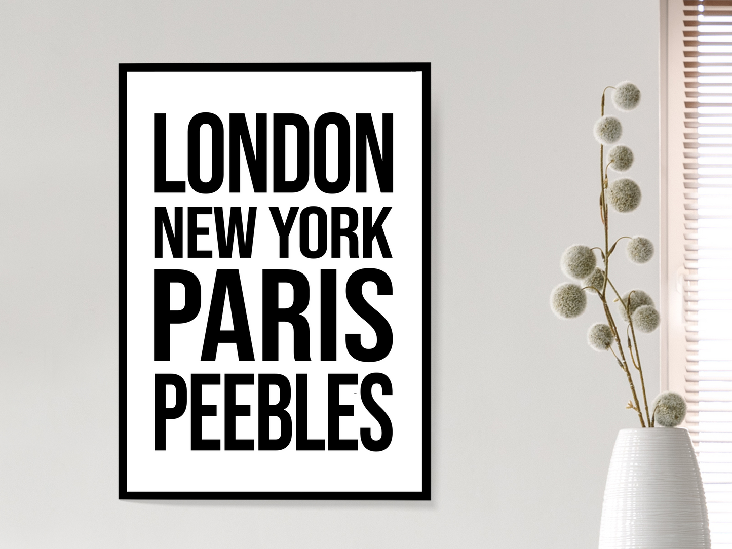Peebles Bold Print