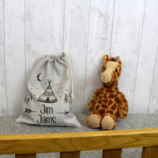 Grey ‘Jim Jams’ Pyjama Bag
