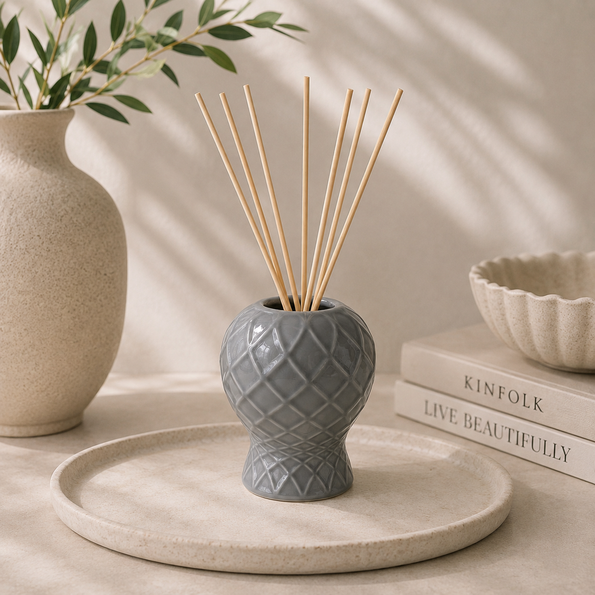 Coco Reed Diffuser Bottle Grey