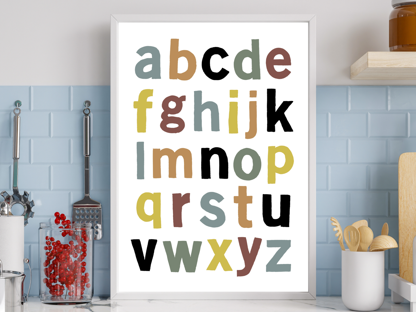 Watercolour Alphabet Darker
