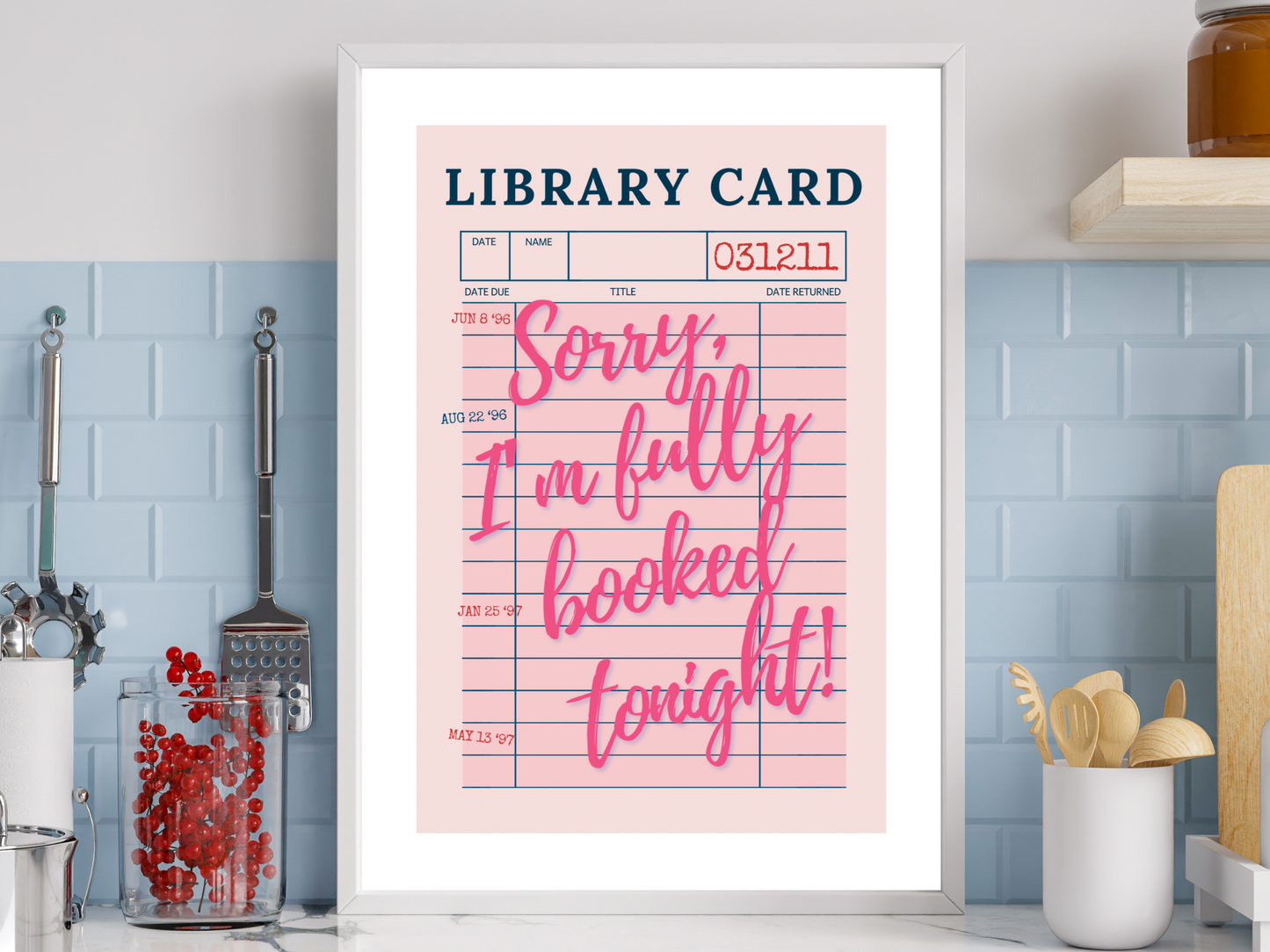 Fully Booked Pink Print
