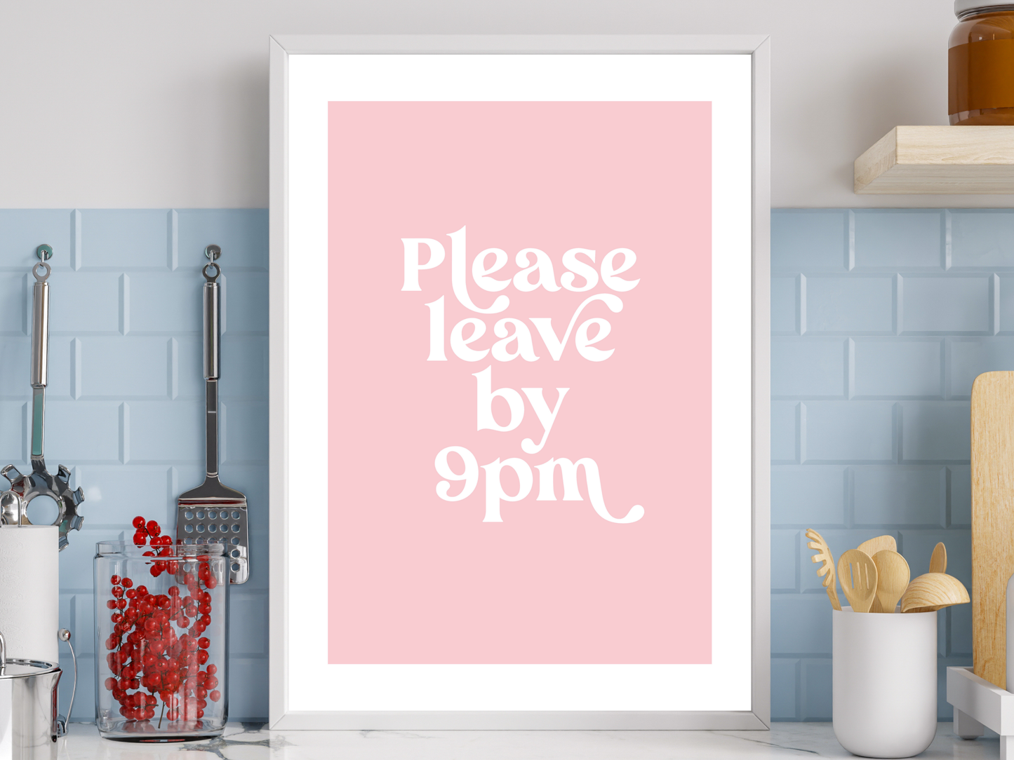 Please Leave by 9pm Pink | Funky