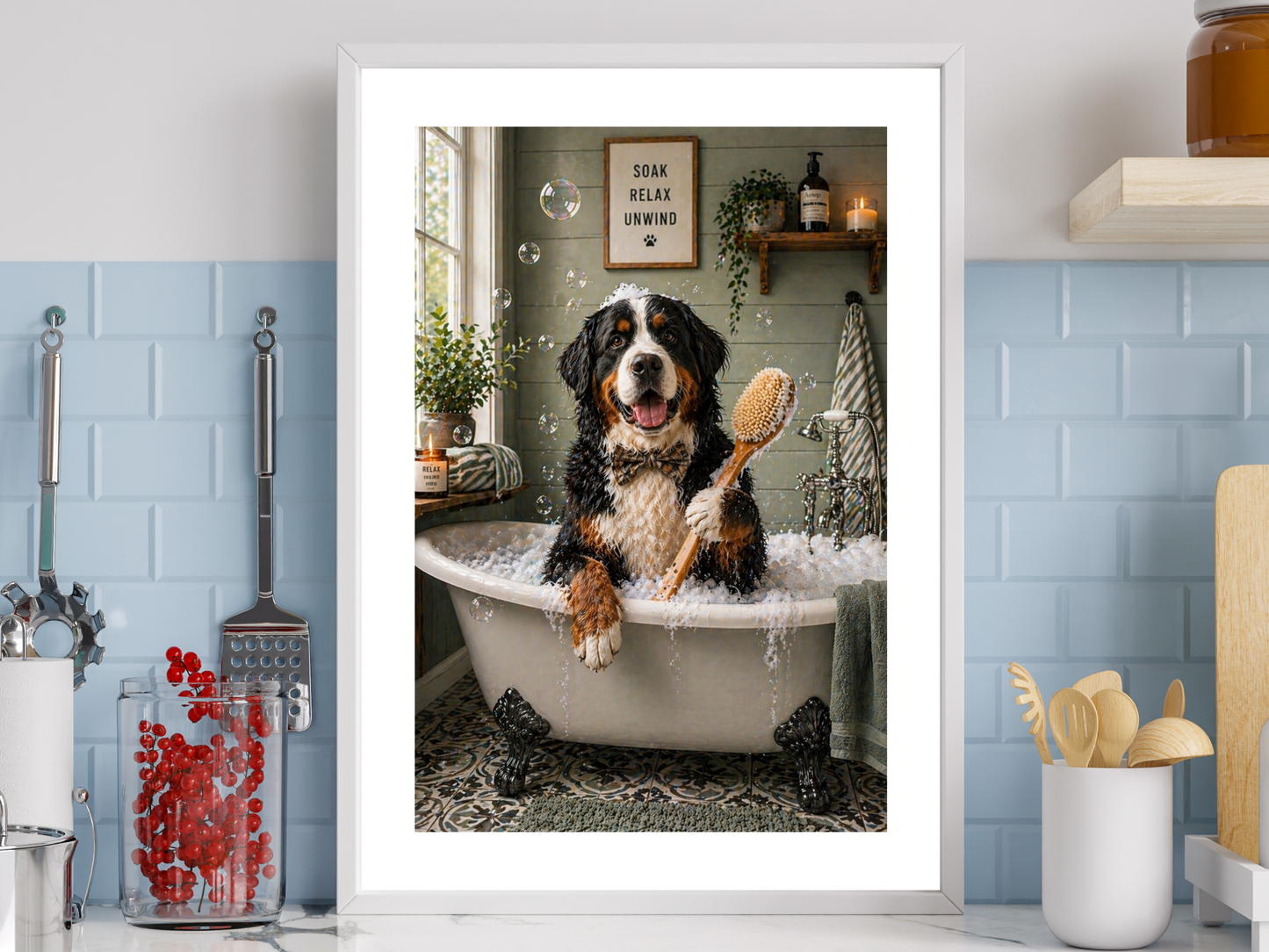 Bernese Mountain Dog In Bath
