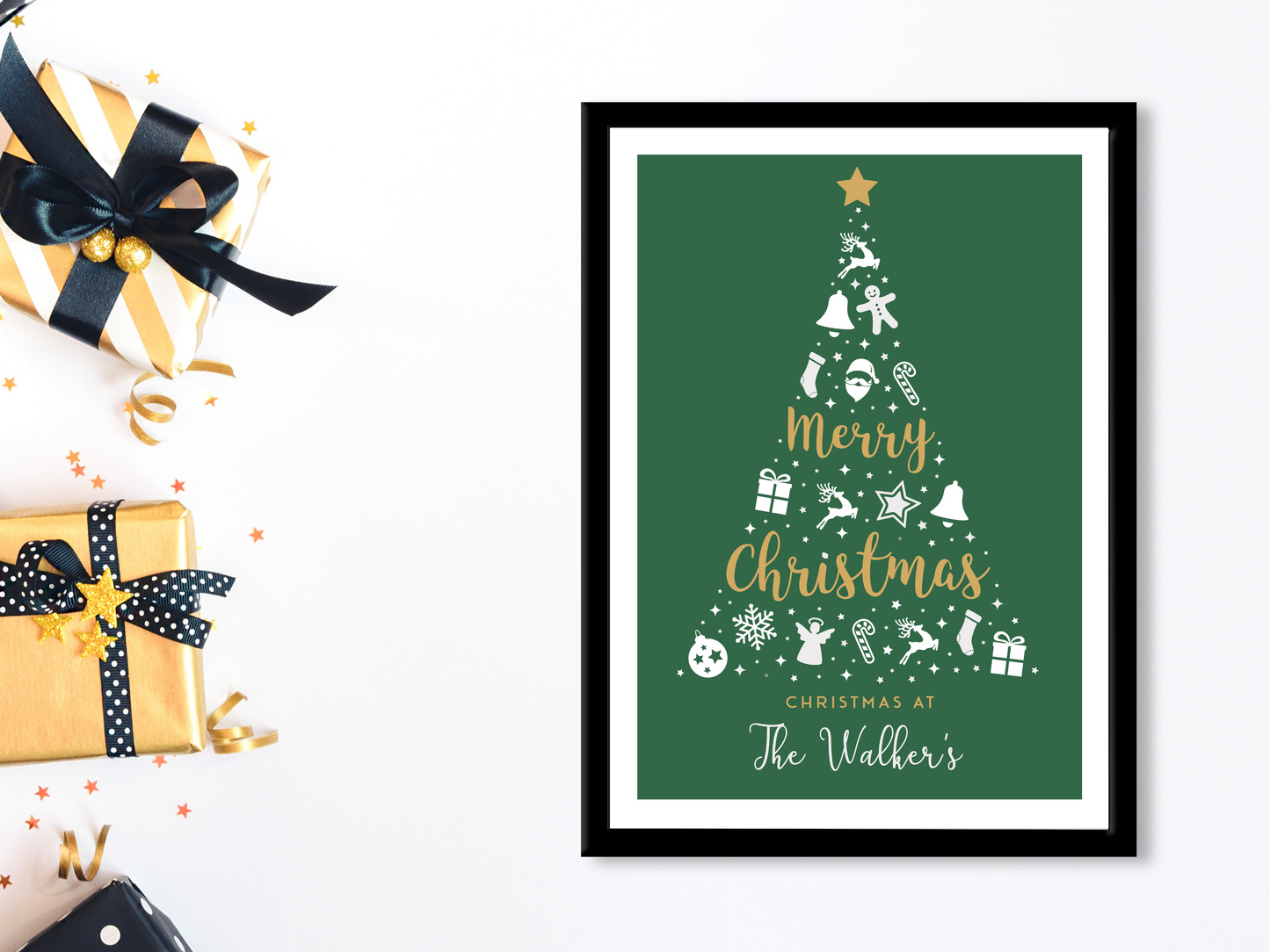 Green Christmas Tree Personalised