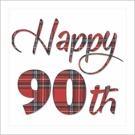 Happy 90th Red Tartan