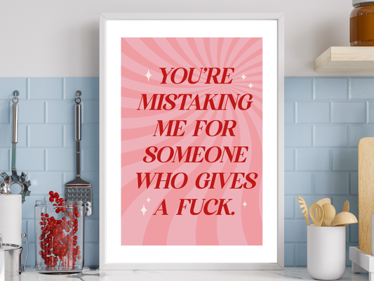 Explicit Mistakes Print | Motivational Quote Poster
