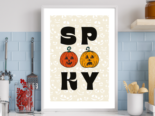 Spooky Halloween Print | Fun Seasonal Poster