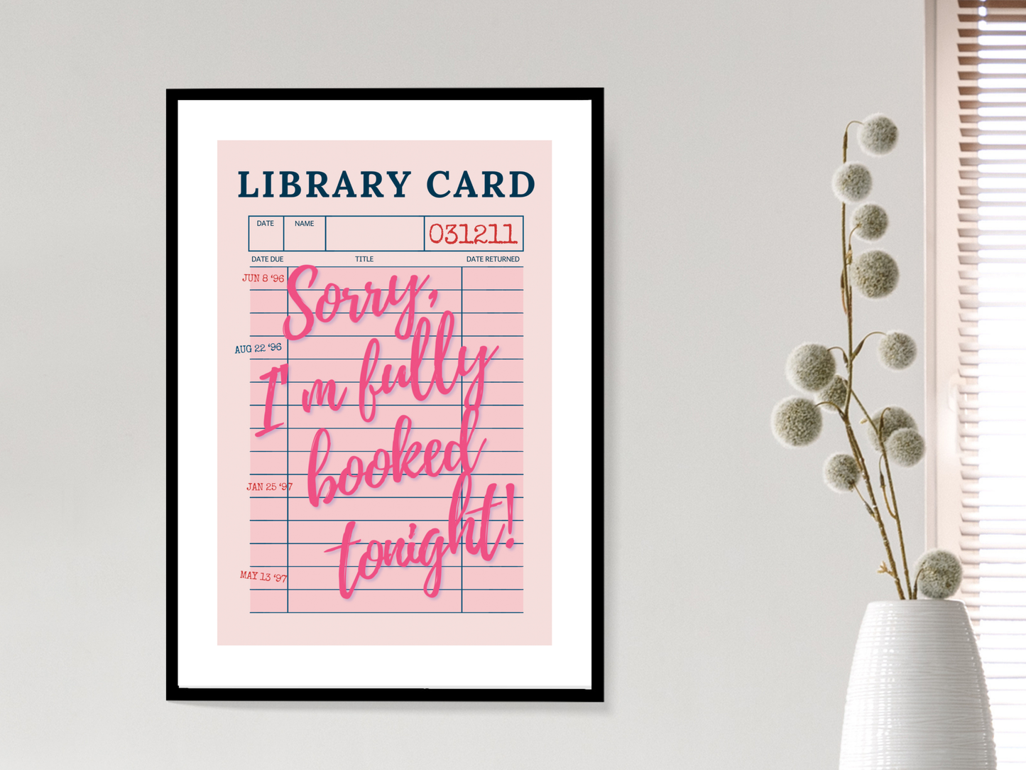 Fully Booked Pink Print