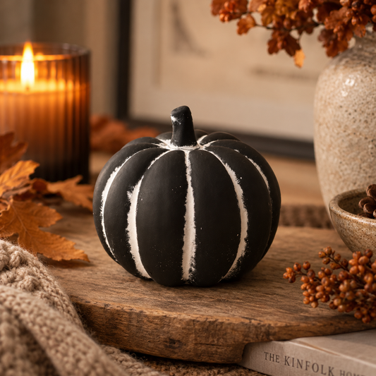 Black Cement Pumpkin Medium