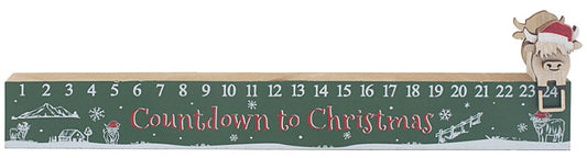 Christmas Highland Cow Countdown