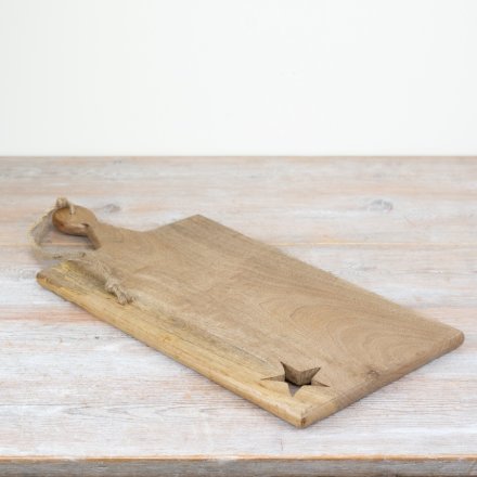 Wooden Star Chopping Board, 49cm