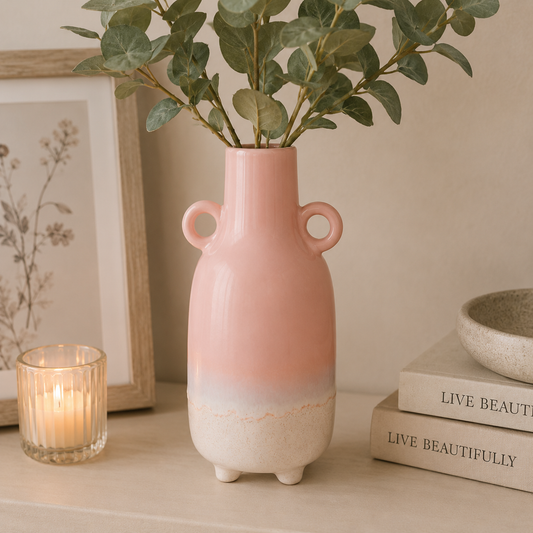 Mojave Glaze Pink Large Vase