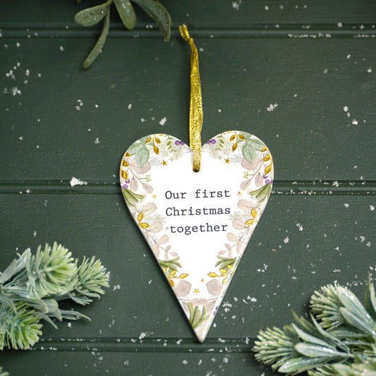 First Christmas Together Ceramic Festive Hanger