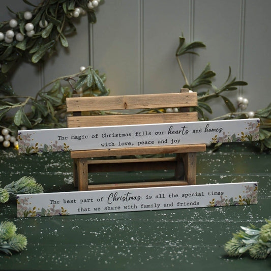 Festive Sentiment Block Ceramic