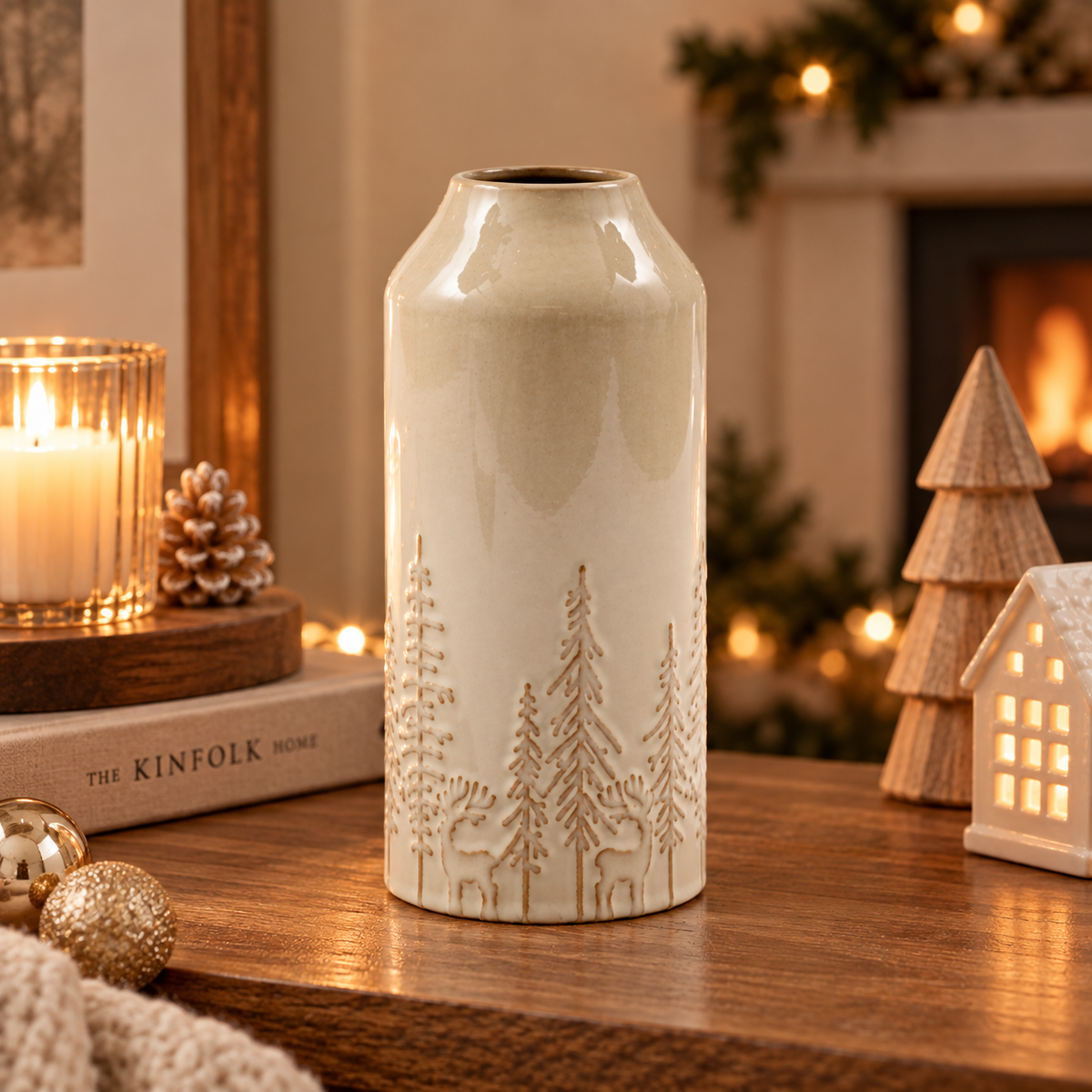 Tree Embossed Vase
