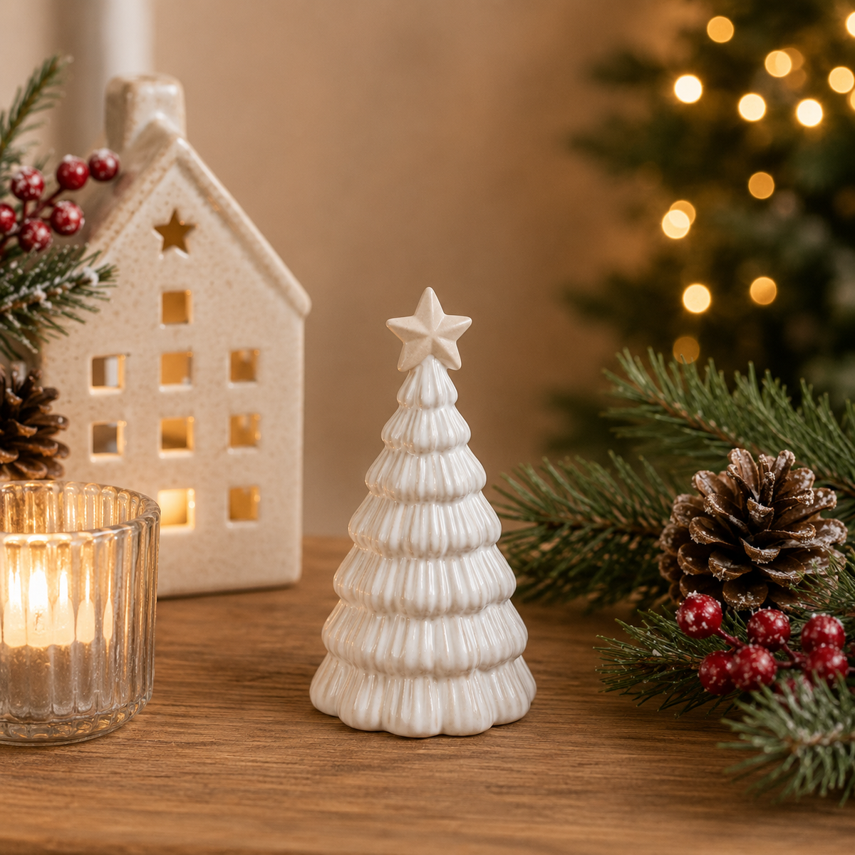 Neutral Star Tree Ornament - Small