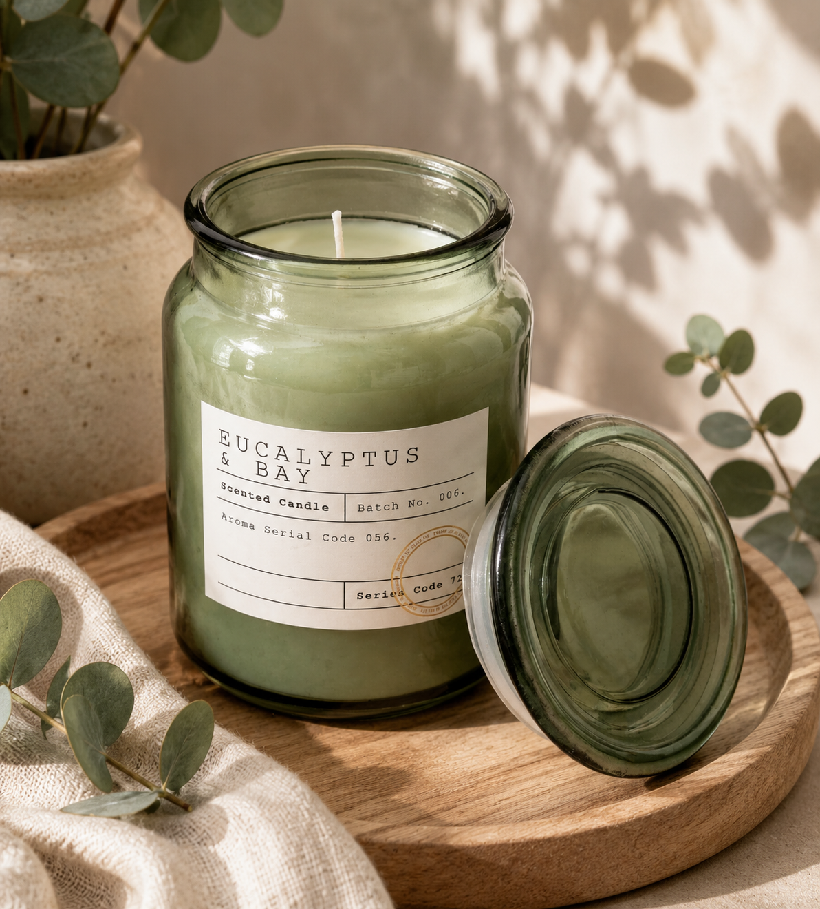 Eucalyptus & Bay Apothecary Candle | Large