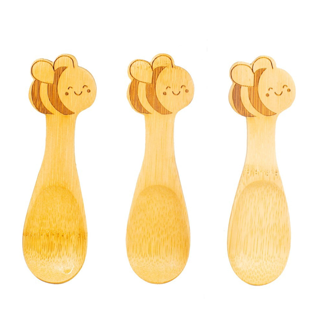 Bamboo Bee Spoons - Set of 3