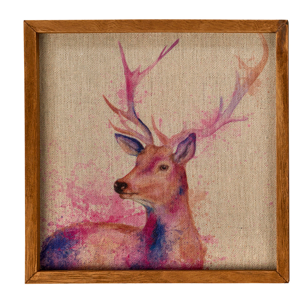 Stag Framed Canvas Picture