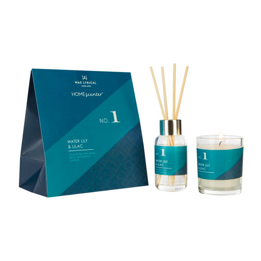 No.1 Waterlily & Lilac Candle & Diffuser Giftset